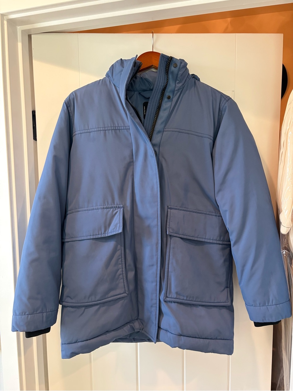 Women’s Everlane RENEW Blue Hooded Winter Parka Jacket